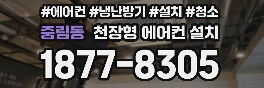중림동 천장형 에어컨 설치