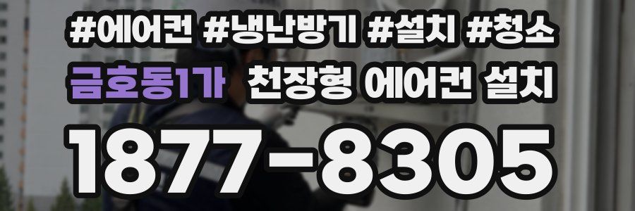 금호동1가 천장형 에어컨 설치