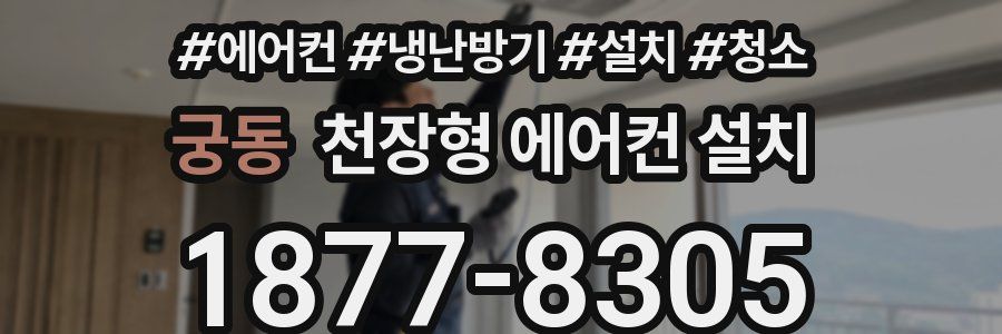 궁동 천장형 에어컨 설치