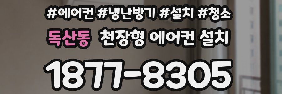 독산동 천장형 에어컨 설치