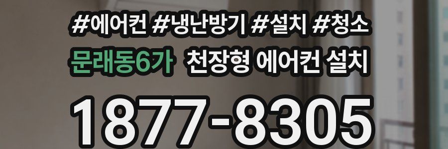 문래동6가 천장형 에어컨 설치