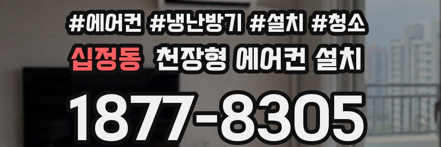 십정동 천장형 에어컨 설치