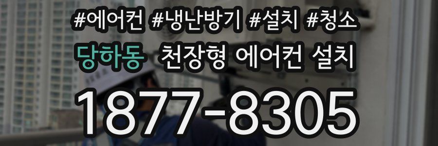 당하동 천장형 에어컨 설치