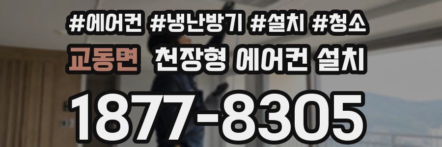교동면 천장형 에어컨 설치