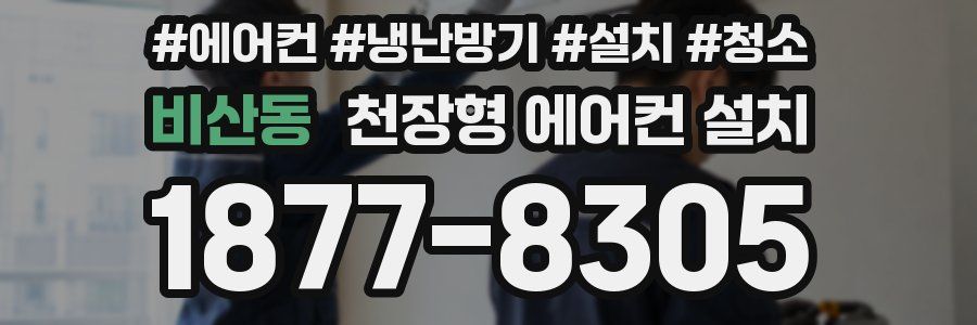 비산동 천장형 에어컨 설치