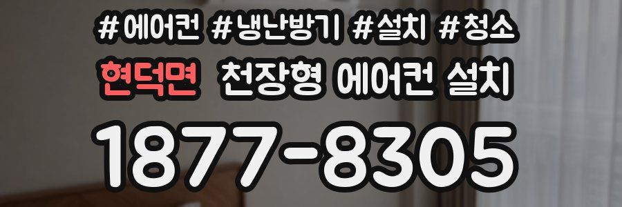 현덕면 천장형 에어컨 설치
