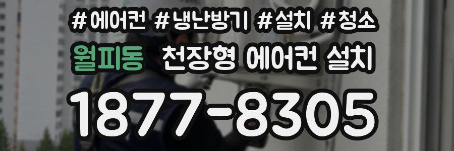 월피동 천장형 에어컨 설치