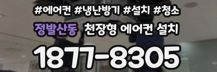 정발산동 천장형 에어컨 설치