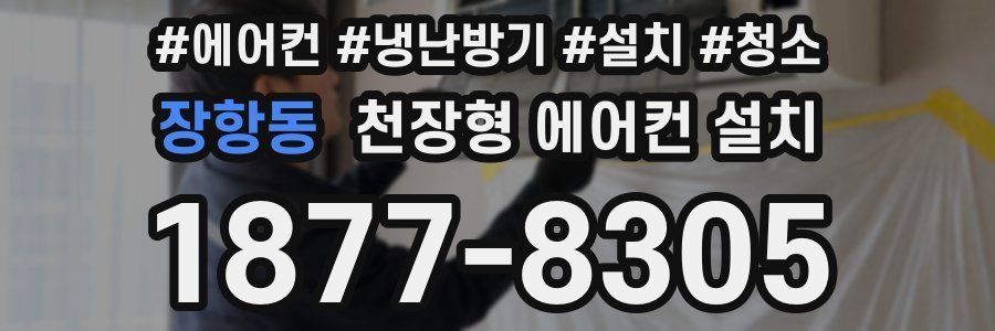 장항동 천장형 에어컨 설치