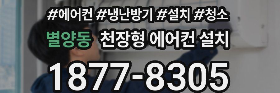 별양동 천장형 에어컨 설치