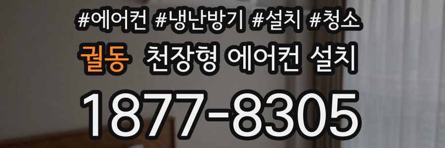 궐동 천장형 에어컨 설치