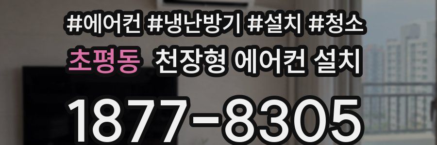 초평동 천장형 에어컨 설치