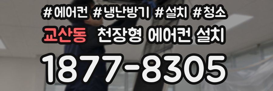 교산동 천장형 에어컨 설치
