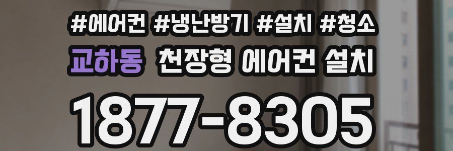 교하동 천장형 에어컨 설치