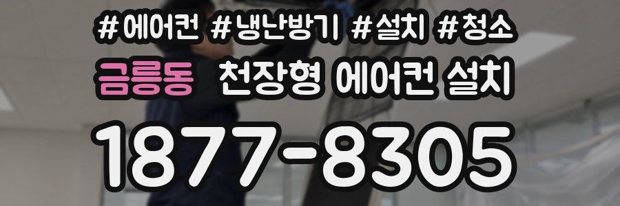 금릉동 천장형 에어컨 설치