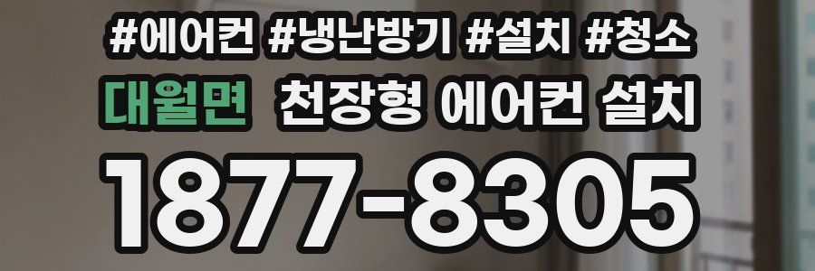 대월면 천장형 에어컨 설치