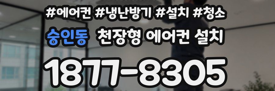 숭인동 천장형 에어컨 설치