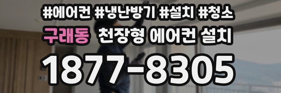 구래동 천장형 에어컨 설치