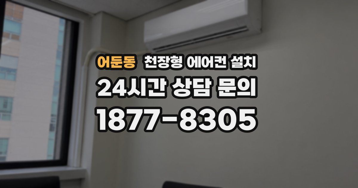 어둔동 천장형 에어컨 설치