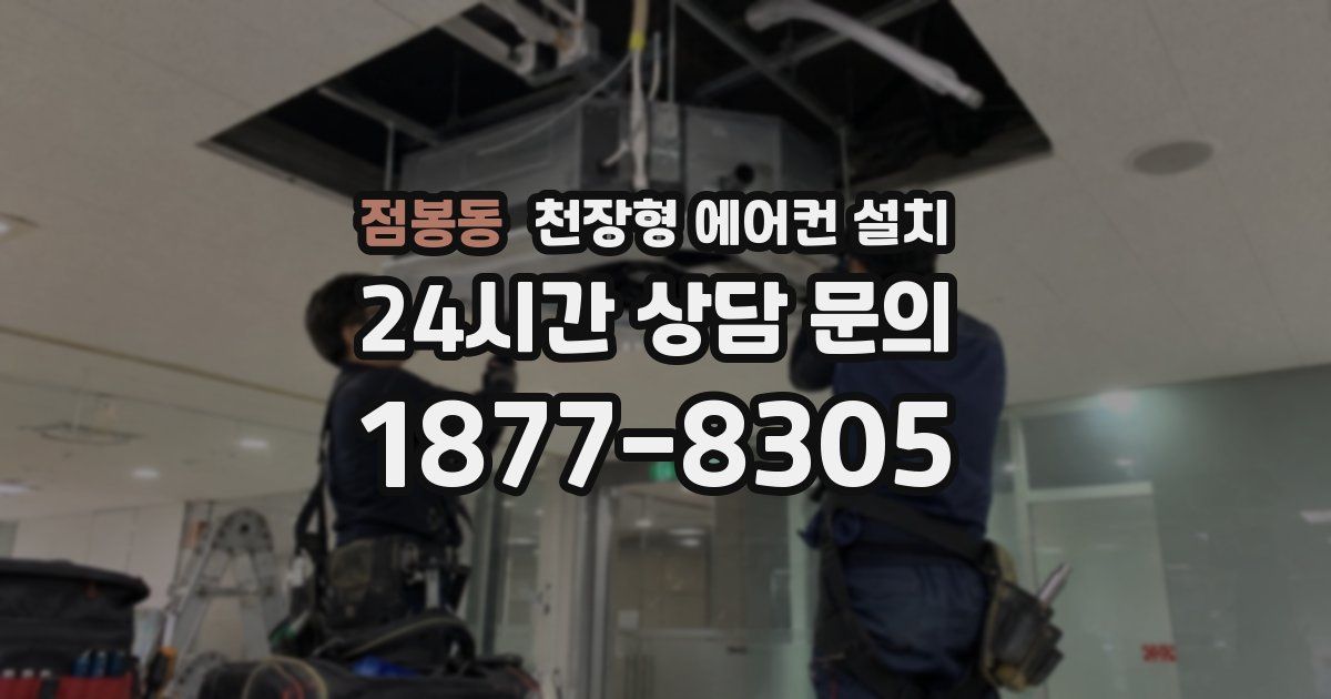 점봉동 천장형 에어컨 설치