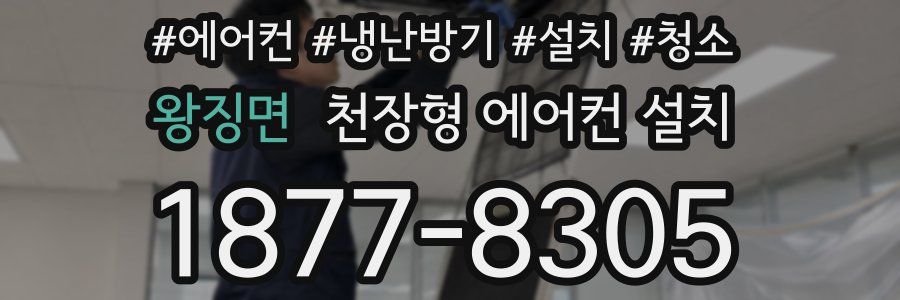 왕징면 천장형 에어컨 설치