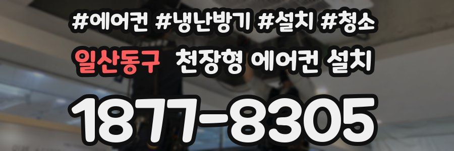 일산동구 천장형 에어컨 설치