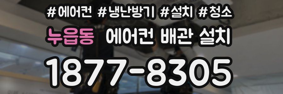 누읍동 에어컨 배관 설치