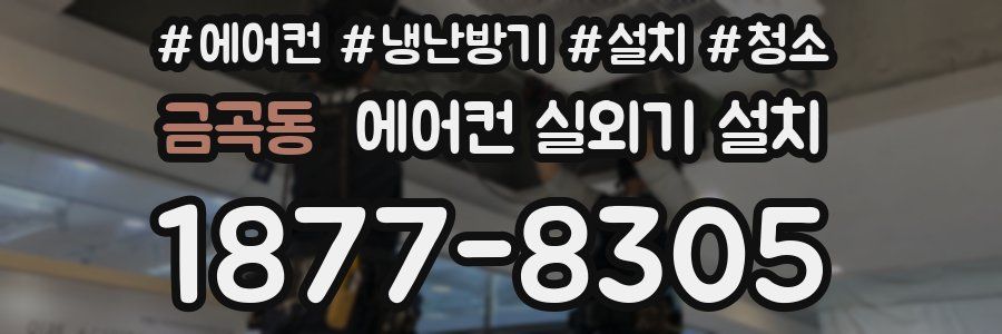금곡동 에어컨 실외기 설치