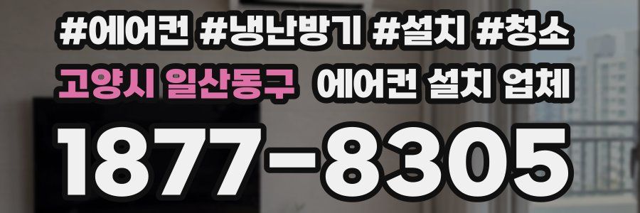 고양시 일산동구 에어컨 설치 업체