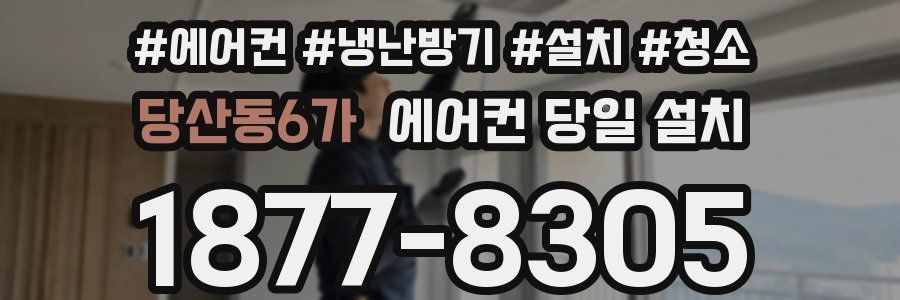 당산동6가 에어컨 당일 설치