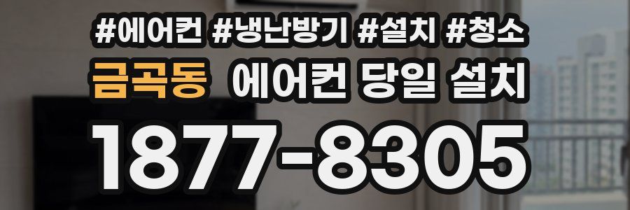 금곡동 에어컨 당일 설치