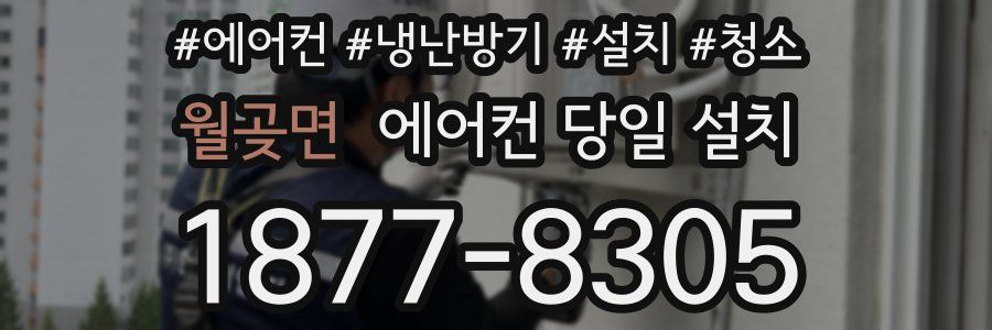 월곶면 에어컨 당일 설치