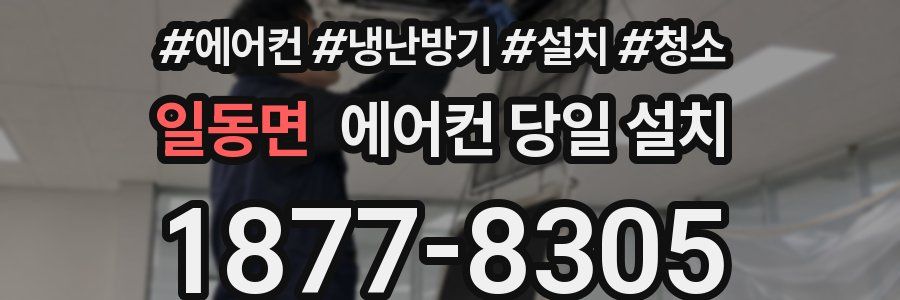 일동면 에어컨 당일 설치