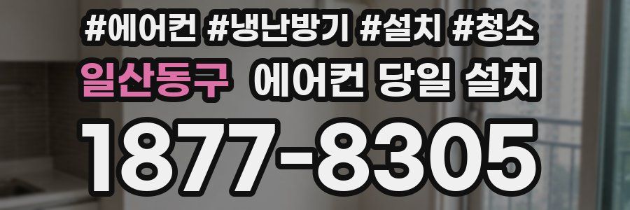일산동구 에어컨 당일 설치