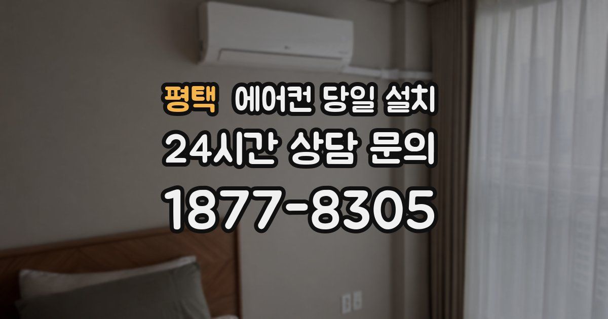 평택 에어컨 당일 설치