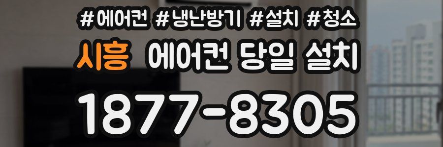 시흥 에어컨 당일 설치