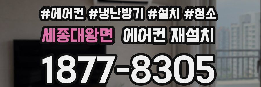 세종대왕면 에어컨 재설치