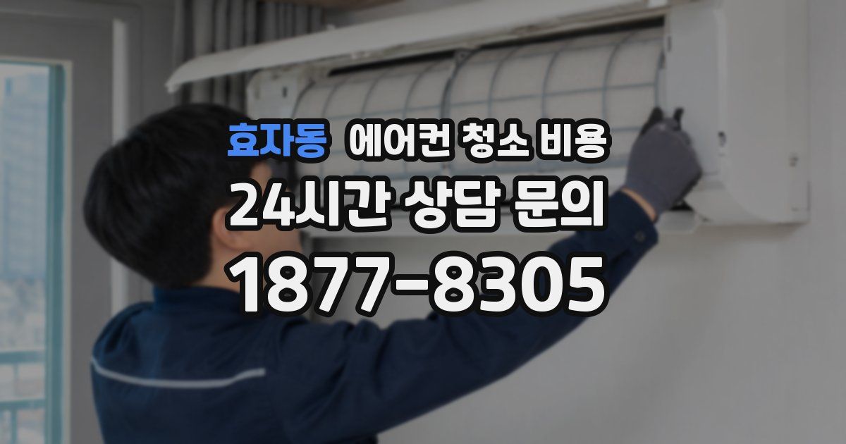 효자동 에어컨 청소 비용