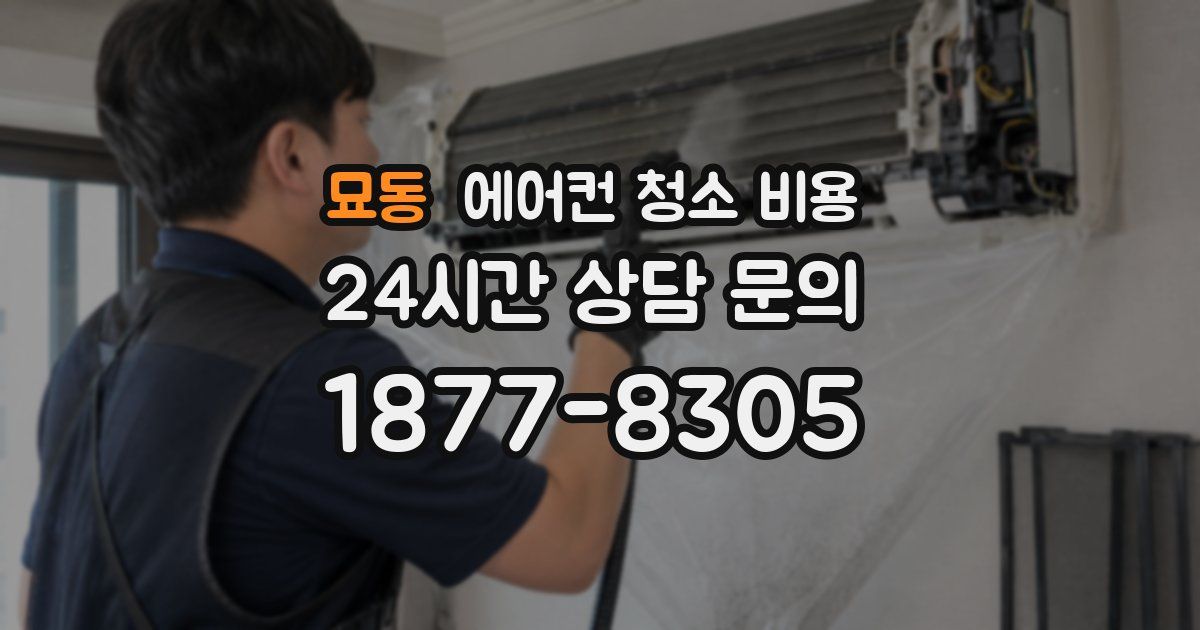 묘동 에어컨 청소 비용