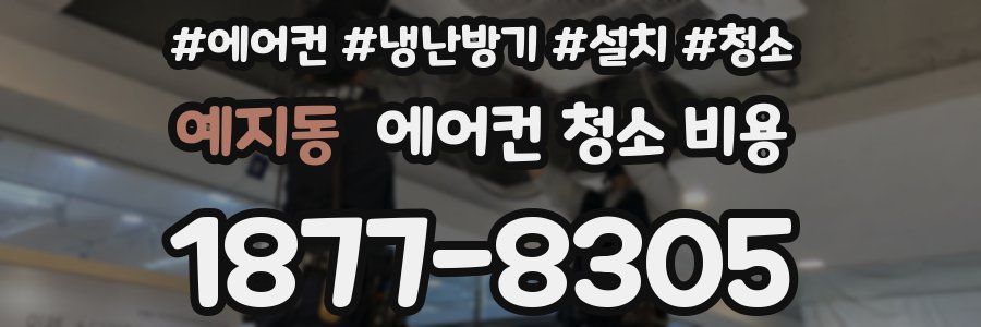 예지동 에어컨 청소 비용