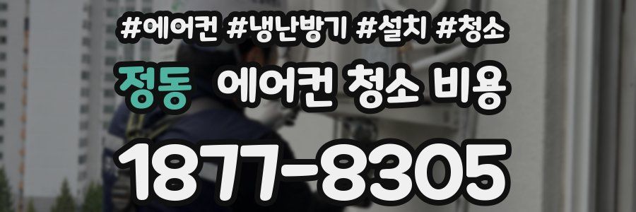 정동 에어컨 청소 비용