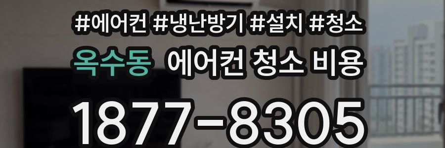 옥수동 에어컨 청소 비용