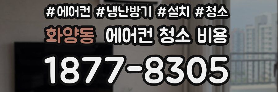 화양동 에어컨 청소 비용