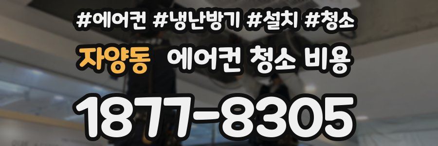 자양동 에어컨 청소 비용