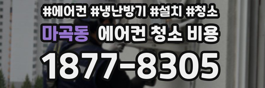 마곡동 에어컨 청소 비용