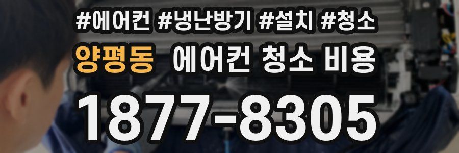 양평동 에어컨 청소 비용