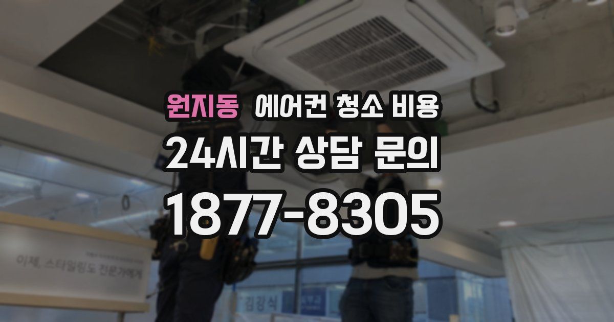 원지동 에어컨 청소 비용