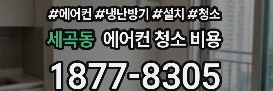 세곡동 에어컨 청소 비용