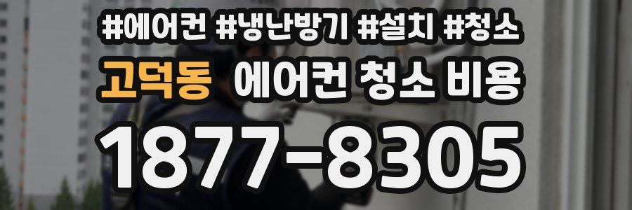 고덕동 에어컨 청소 비용