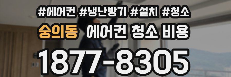 숭의동 에어컨 청소 비용